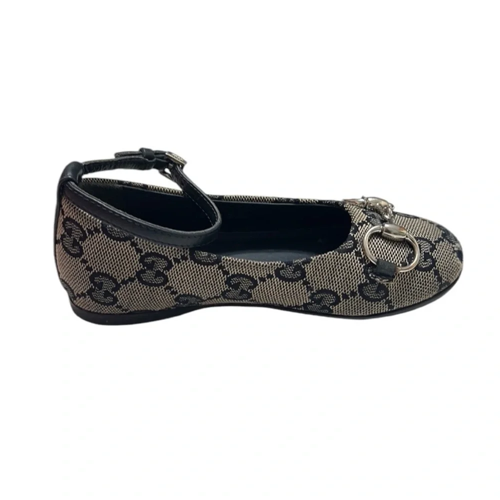 Gucci Monogram Print Ballerina Shoes Size EU 24